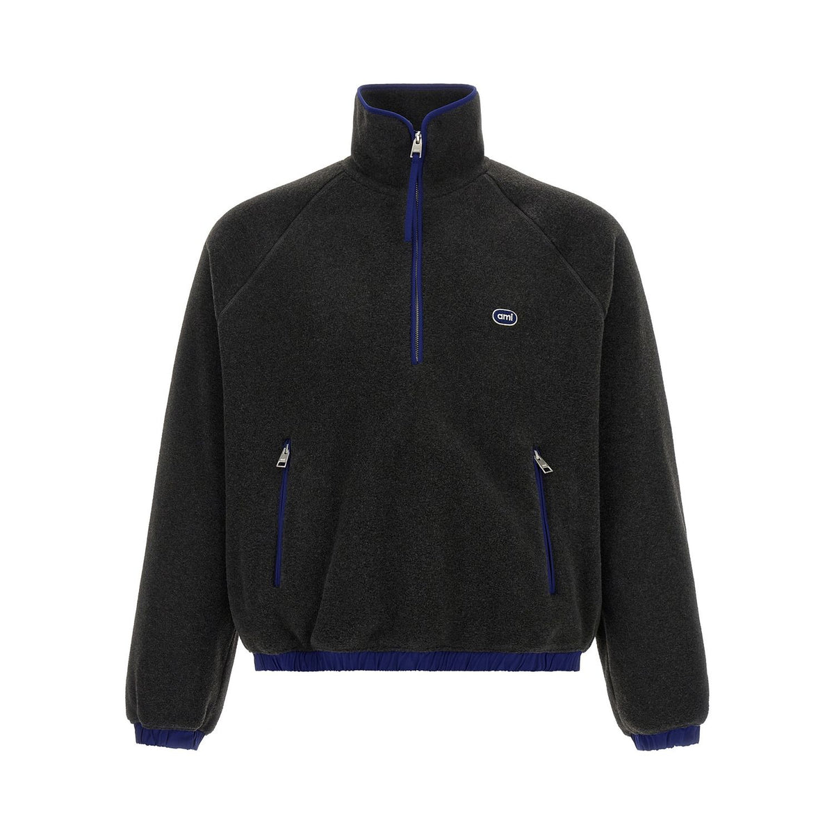 Ami Paris Gray Polyester Sweatshirt