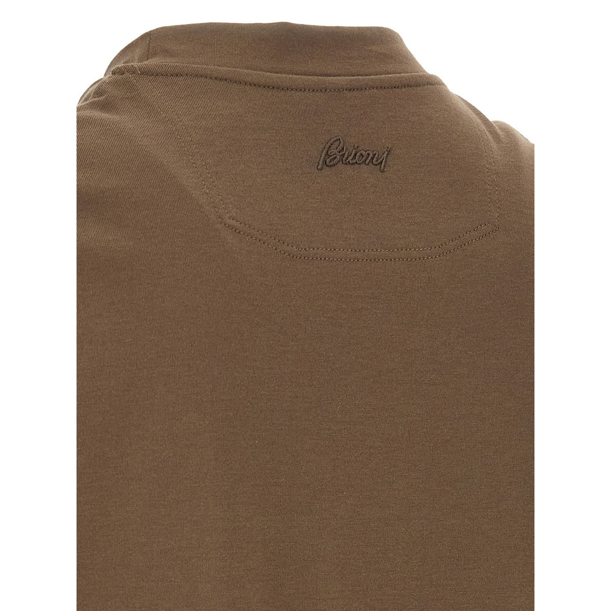 Brioni Brown Cotton T-Shirt