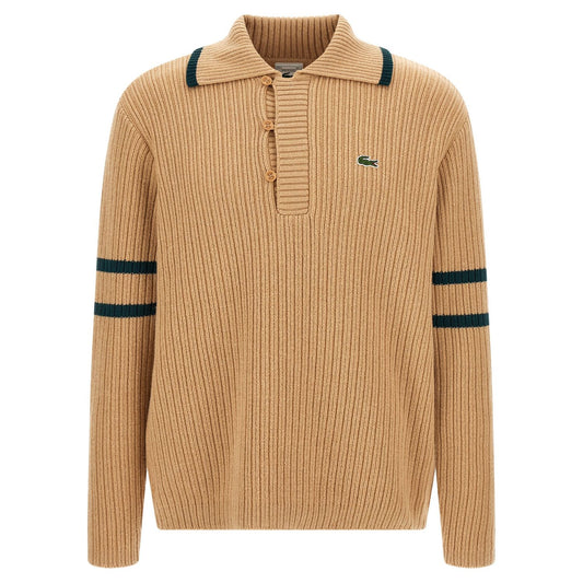 Lacoste Beige Wool Cardigan