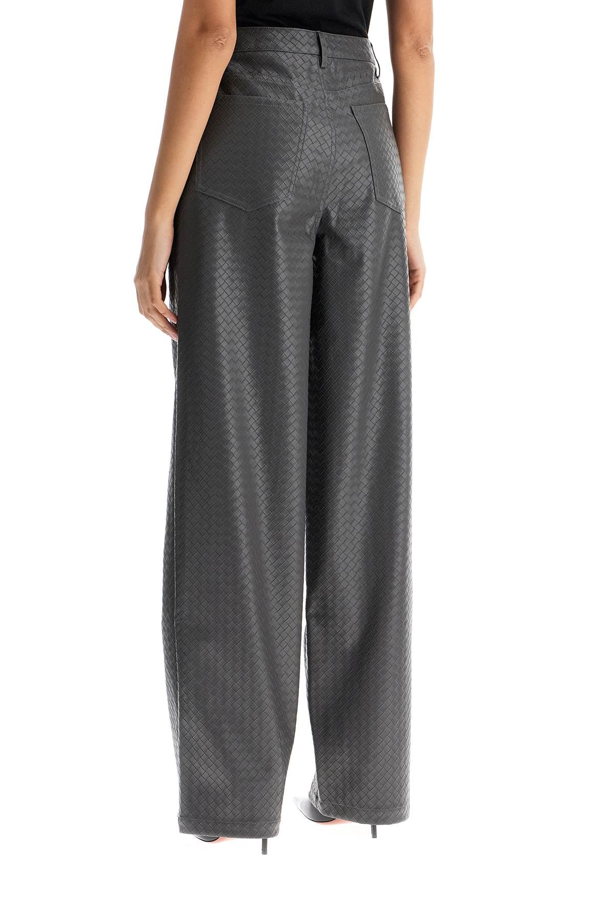 Rotate Rotate wide woven patterned trousers with a