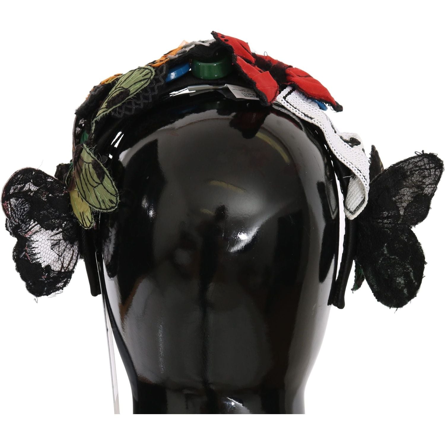 عصابة رأس من الحرير بتصميم زهور أنيقة من دولتشي آند غابانا