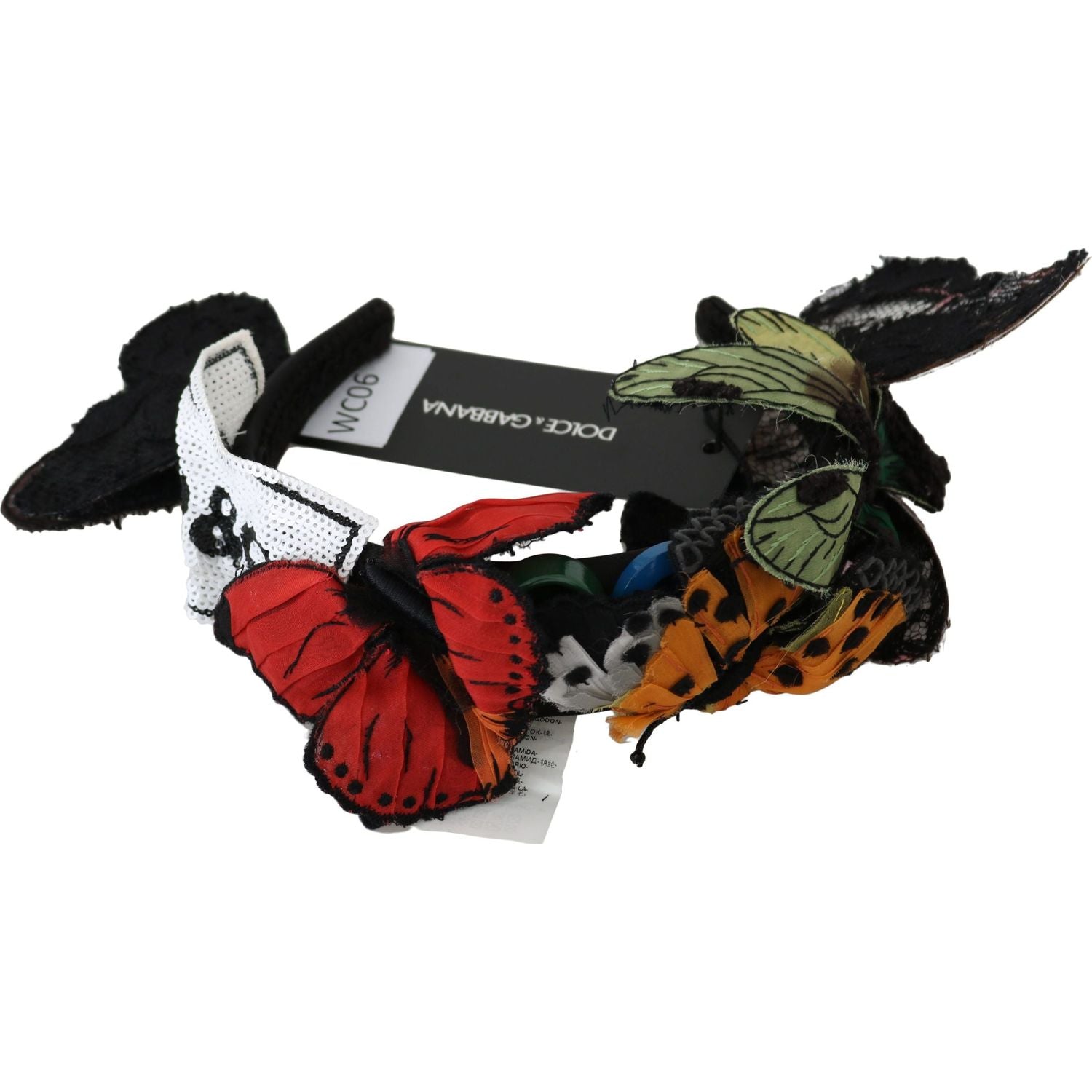 عصابة رأس من الحرير بتصميم زهور أنيقة من دولتشي آند غابانا