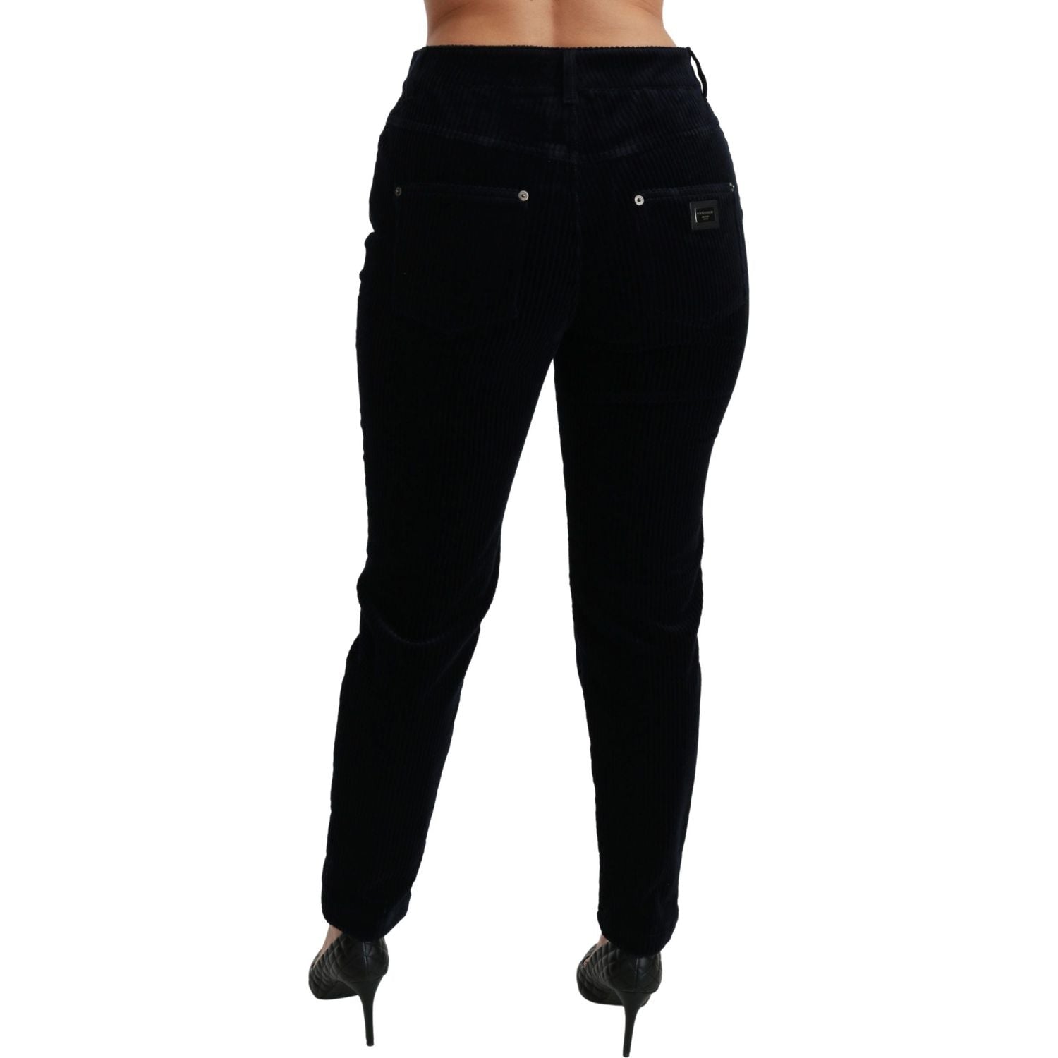 بنطلون جينز ضيق من Dolce &amp; Gabbana Chic بخصر متوسط ​​وقصة ضيقة