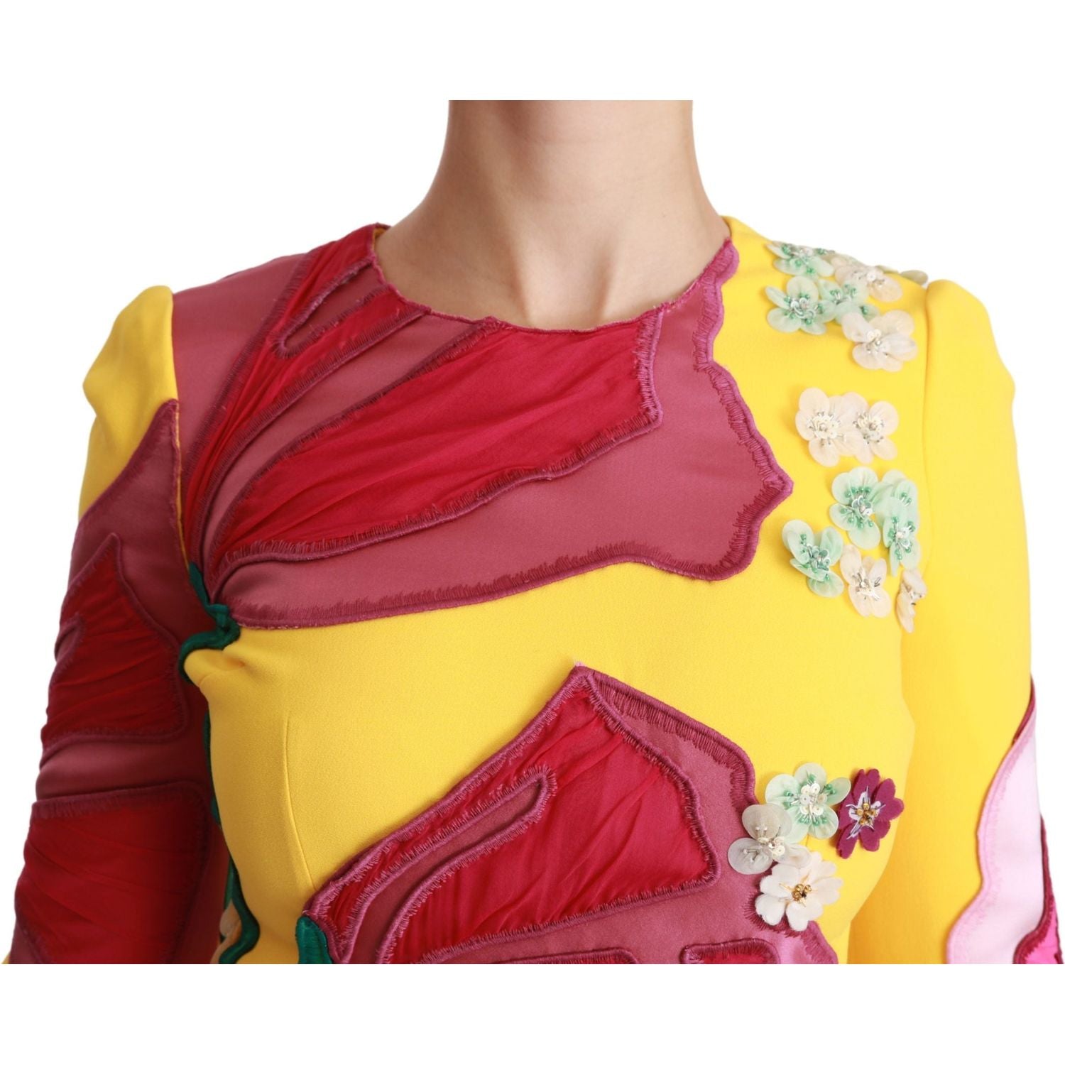 فستان دولتشي آند غابانا صن شاين بلوم غمد بطول الركبة