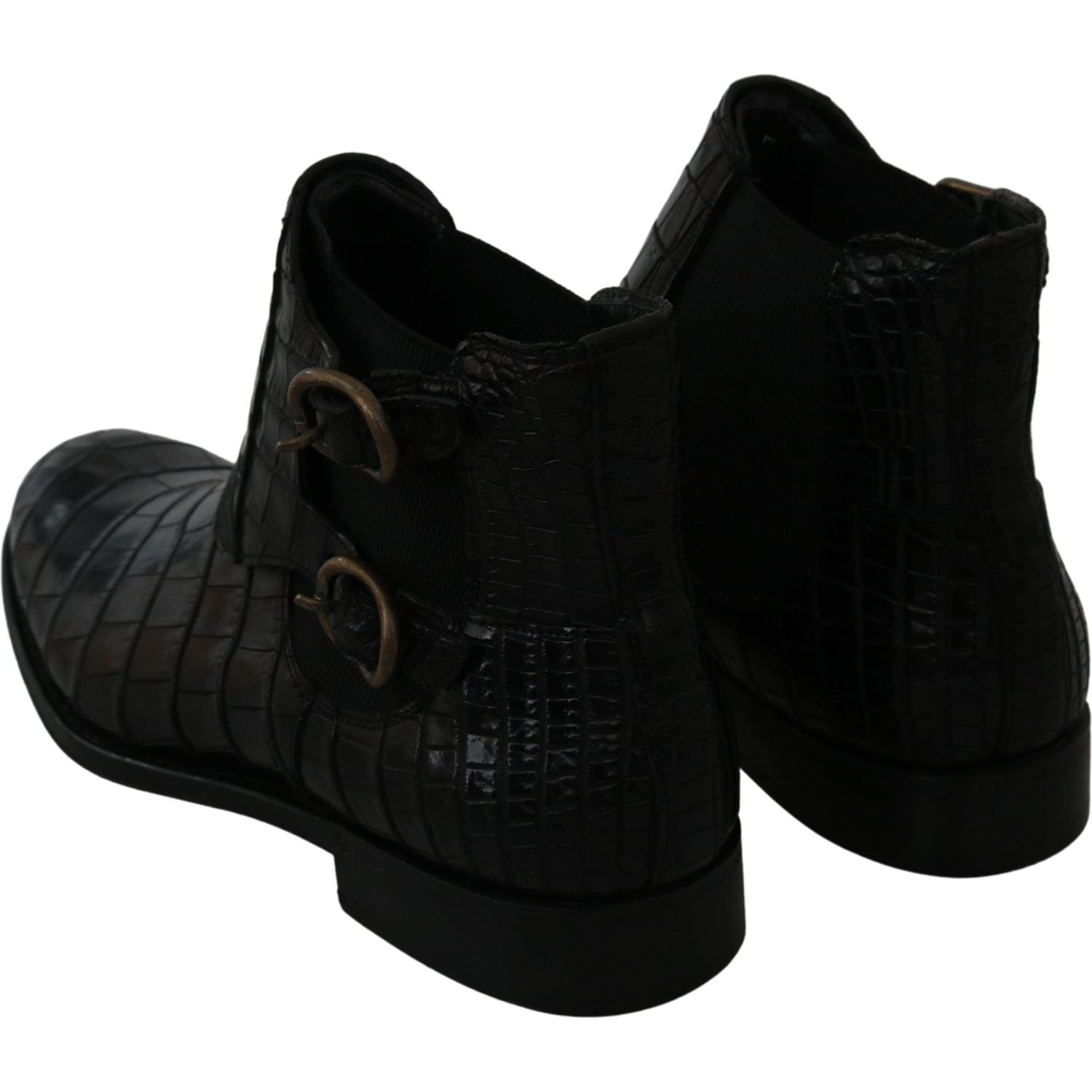 حذاء ديربي بروج أنيق من دولتشي آند غابانا مصنوع من الجلد الاستوائي