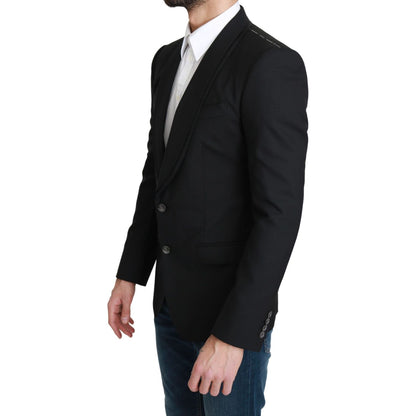 Dolce & Gabbana Black Single Breasted Formal Wool Blazer 1728,67345645728,Black,Blazers - Men - Clothing,Blazers - Suits & Blazers - Clothing,Clothing,Dolce & Gabbana,IT46 | S,Material: 100% Virgin Wool,Men,Men - Clothing,New with tags,Suits & Blazers - C
