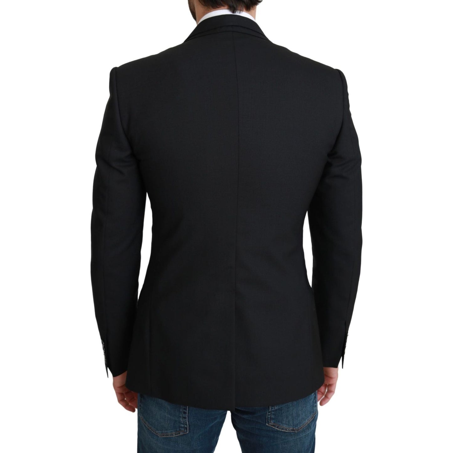 Dolce & Gabbana Black Single Breasted Formal Wool Blazer 1728,67345645728,Black,Blazers - Men - Clothing,Blazers - Suits & Blazers - Clothing,Clothing,Dolce & Gabbana,IT46 | S,Material: 100% Virgin Wool,Men,Men - Clothing,New with tags,Suits & Blazers - C