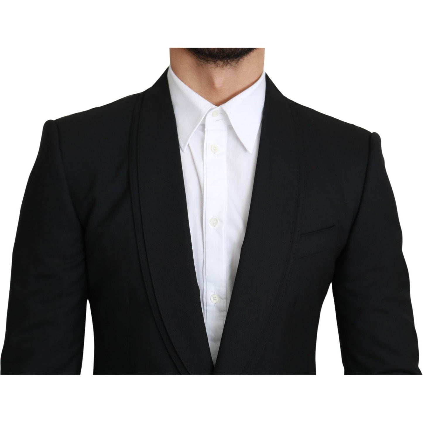 Dolce & Gabbana Black Single Breasted Formal Wool Blazer 1728,67345645728,Black,Blazers - Men - Clothing,Blazers - Suits & Blazers - Clothing,Clothing,Dolce & Gabbana,IT46 | S,Material: 100% Virgin Wool,Men,Men - Clothing,New with tags,Suits & Blazers - C