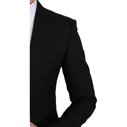 Dolce & Gabbana Black Single Breasted Formal Wool Blazer 1728,67345645728,Black,Blazers - Men - Clothing,Blazers - Suits & Blazers - Clothing,Clothing,Dolce & Gabbana,IT46 | S,Material: 100% Virgin Wool,Men,Men - Clothing,New with tags,Suits & Blazers - C