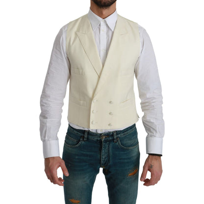 Dolce & Gabbana White Waistcoat Formal Wool Vest 1728,67345645728,Clothing,Dolce & Gabbana,IT44 | XS,IT46 | S,IT60 | 3XL,Material: 100% Virgin Wool,Men,Men - Clothing,New with tags,Suits & Blazers - Clothing,Vests - Men - Clothing,Waistcoats - Suits & Bla