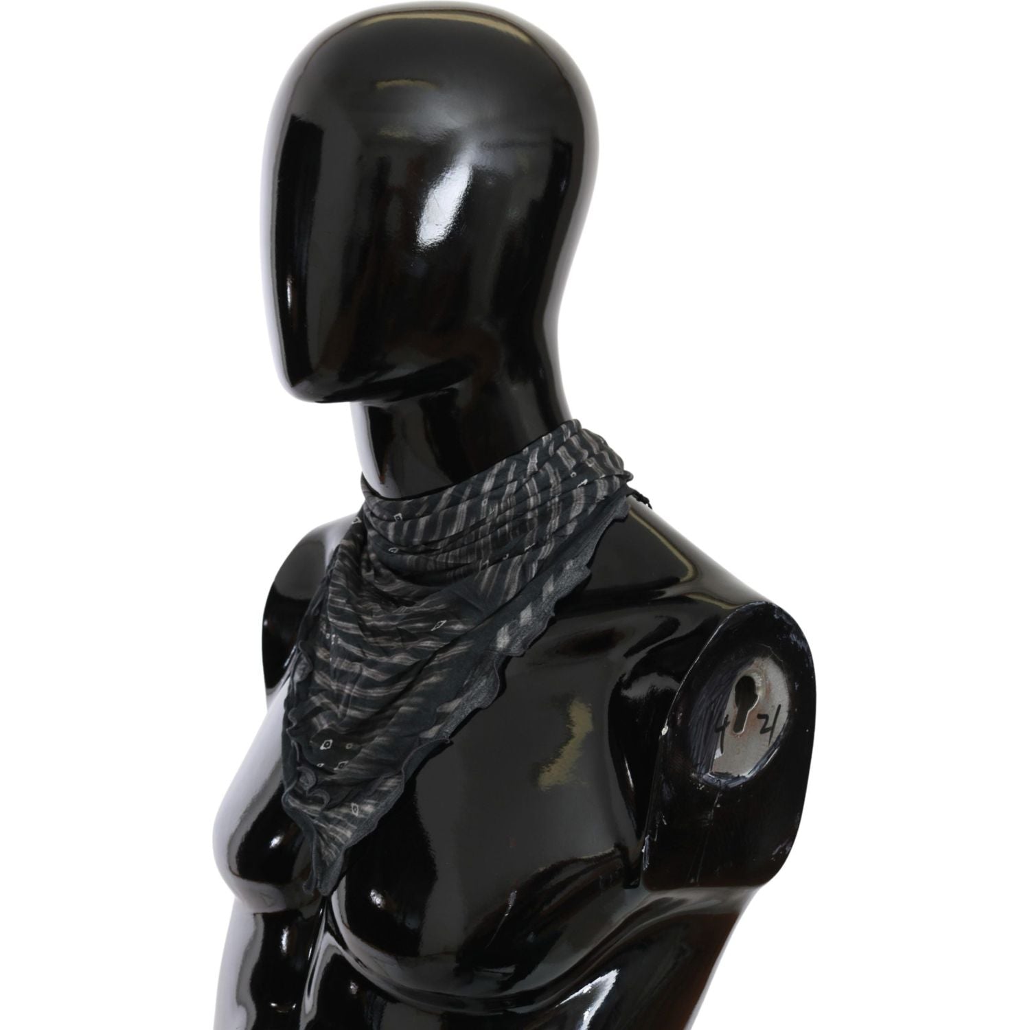 وشاح رجالي مخطط باللون الأسود من شركة كوستيوم ناشيونال، مصنوع من الفيسكوز