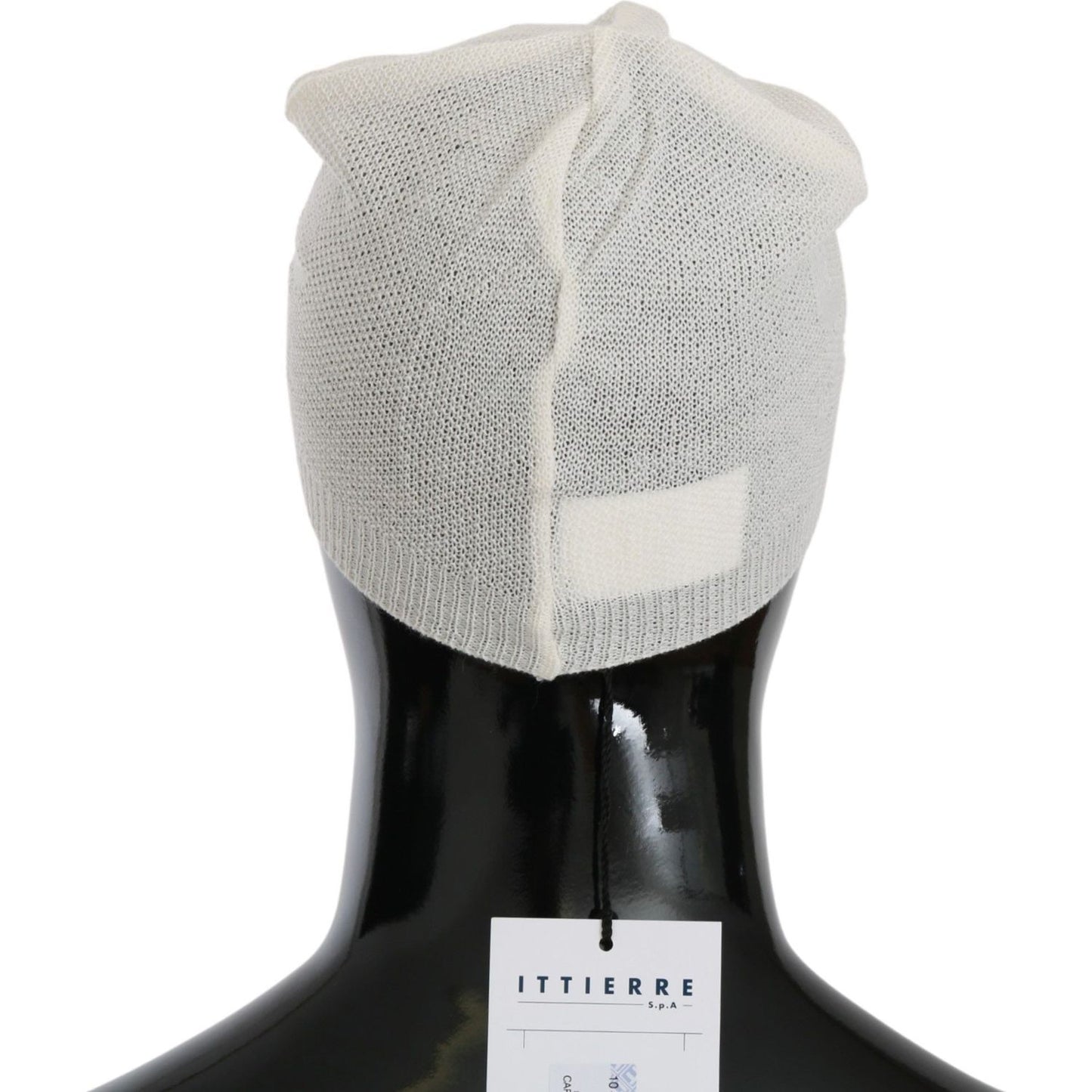 Costume National Beanie White Wool Blend Branded Hat 1728,50% Acrylic,67345645728,Accessories,Beanie - Hats - Accessories,Costume National,Hats & Caps - Men - Accessories,Hats - Accessories,Material: 50% Wool,Men,Men - Accessories,New with tags,White