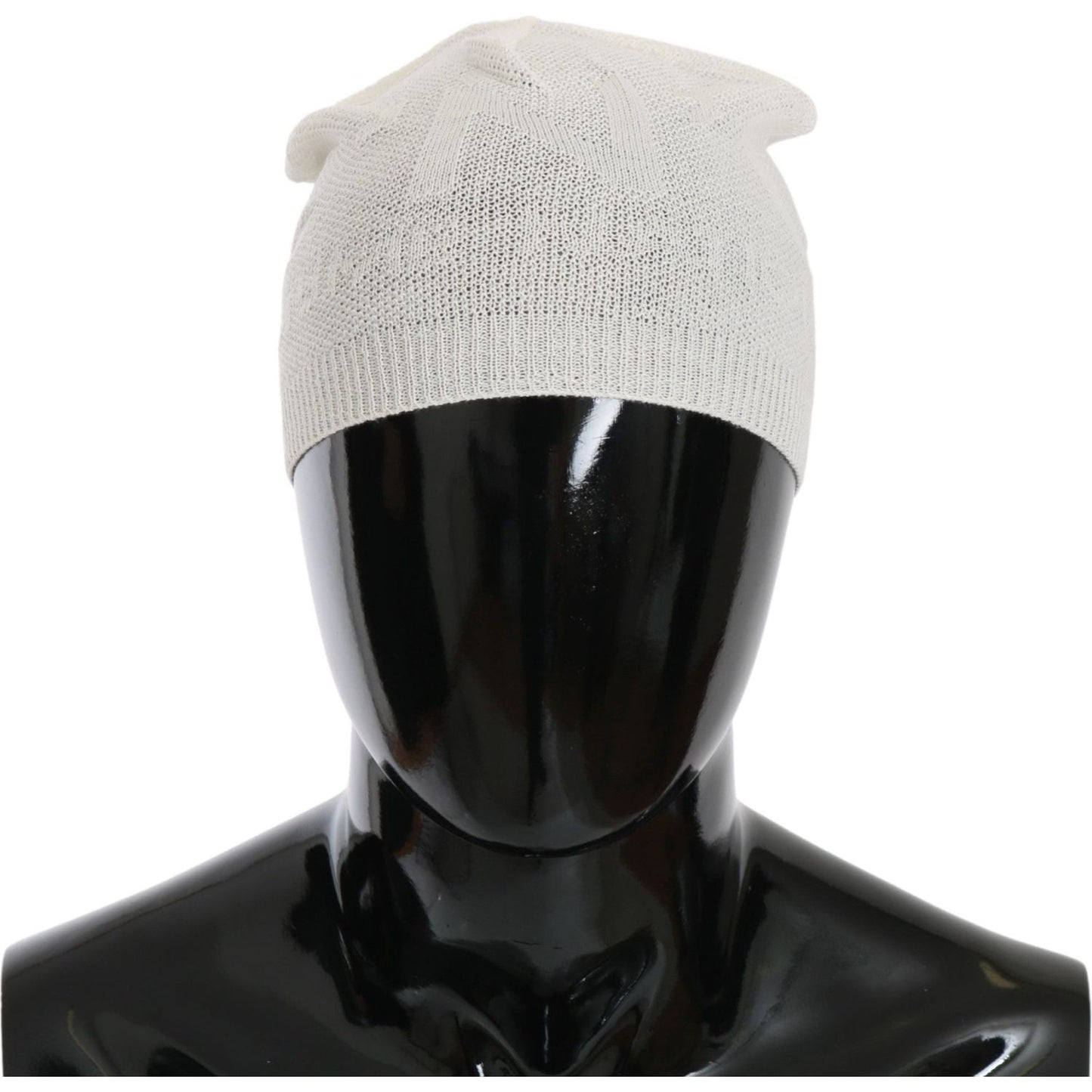Costume National Beanie White Wool Blend Branded Hat 1728,50% Acrylic,67345645728,Accessories,Beanie - Hats - Accessories,Costume National,Hats & Caps - Men - Accessories,Hats - Accessories,Material: 50% Wool,Men,Men - Accessories,New with tags,White