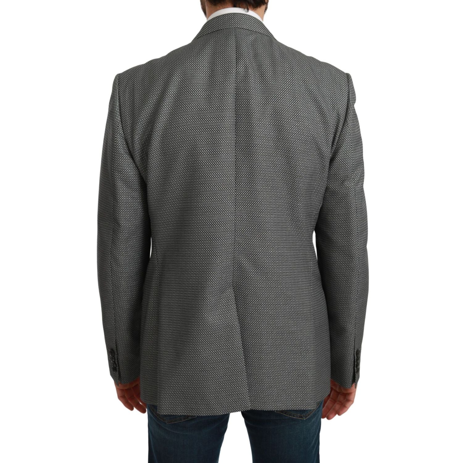Dolce & Gabbana Gray Slim Fit Formal MARTINI Blazer