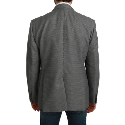 Dolce & Gabbana Gray Slim Fit Formal MARTINI Blazer