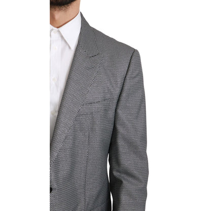 Dolce & Gabbana Gray Slim Fit Formal MARTINI Blazer