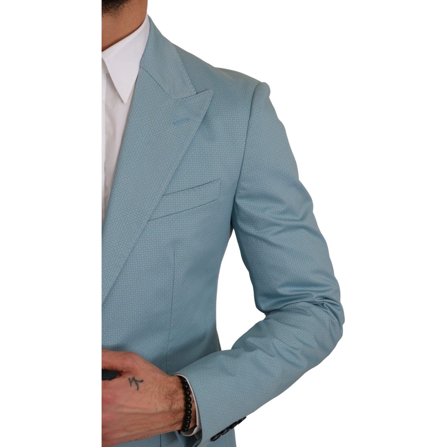 Dolce & Gabbana Elegant Blue Fantasy Pattern Blazer Dolce & Gabbana