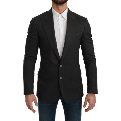 Dolce & Gabbana Gray NAPOLI Slim Fit Jacket Wool Blazer 1728,67345645728,Blazers - Men - Clothing,Blazers - Suits & Blazers - Clothing,Clothing,Dolce & Gabbana,Gray,IT46 | S,Material: 88% Wool 8% Nylon 3% Cashmere 1% Elastane,Men,Men - Clothing,New with t