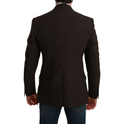 Dolce & Gabbana Brown Slim Fit Coat Jacket MARTINI Blazer 1728,67345645728,Blazers - Men - Clothing,Blazers - Suits & Blazers - Clothing,Brown,Clothing,Dolce & Gabbana,IT48 | M,Material: 100% Virgin Wool,Men,Men - Clothing,New with tags,Suits & Blazers -