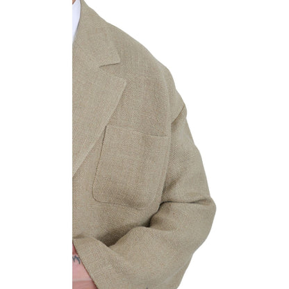 Dolce & Gabbana Beige Jacket Coat 100% Jute Blazer Coat 1728,67345645728,Beige,Blazers - Men - Clothing,Clothing,Coats - Jackets & Coats - Clothing,Dolce & Gabbana,IT48 | L,Jackets & Coats - Clothing,Material: 100% Jute,Men,Men - Clothing,New with tags