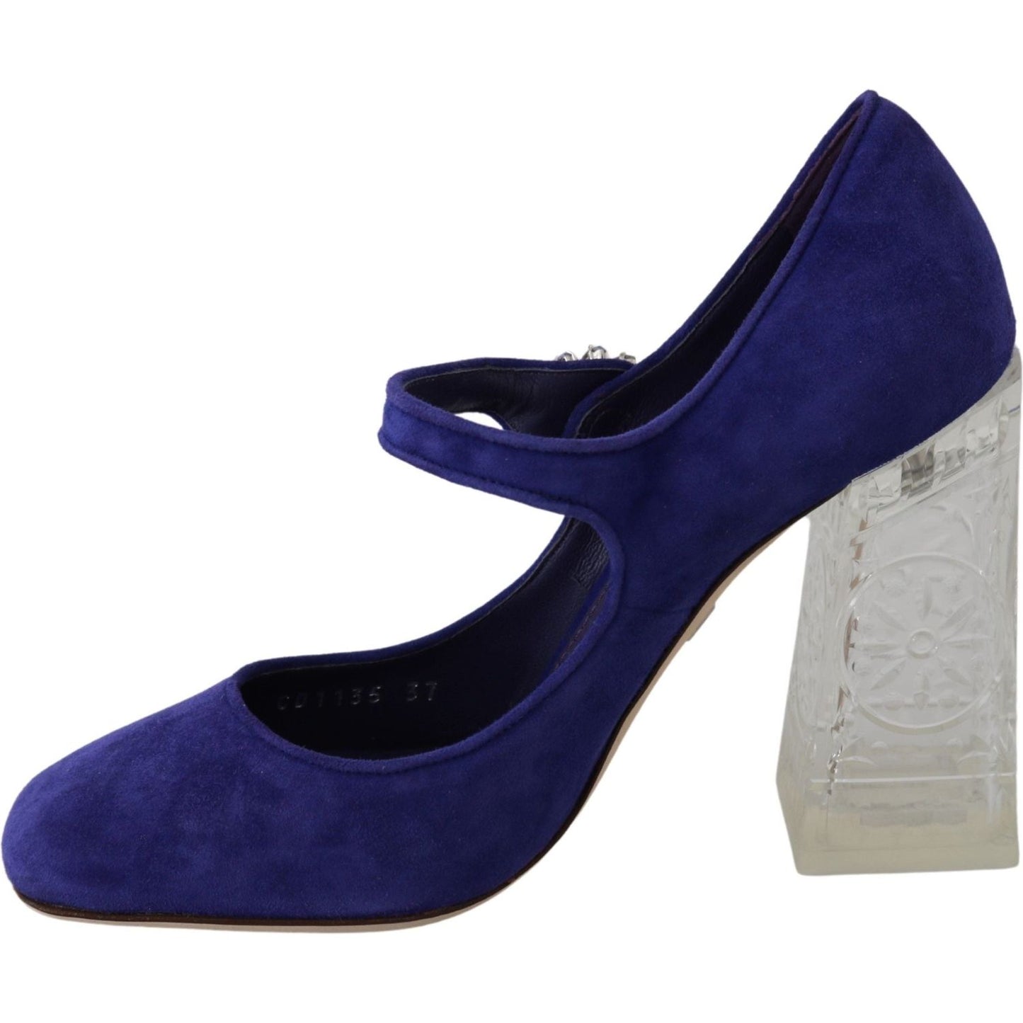 Dolce & Gabbana Elegant Purple Suede Mary Janes Pumps Dolce & Gabbana