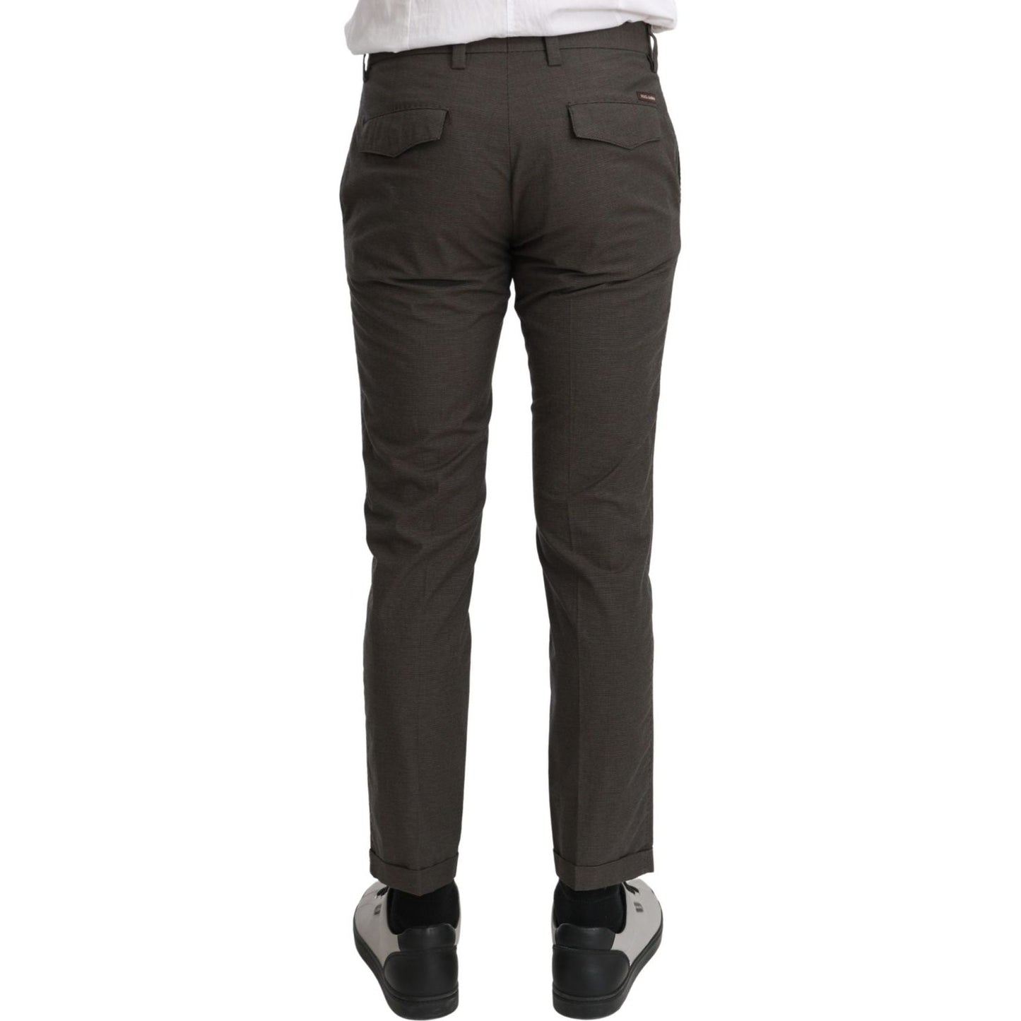 Dolce & Gabbana Brown Casual Mens Trouser 100% Cotton Pants