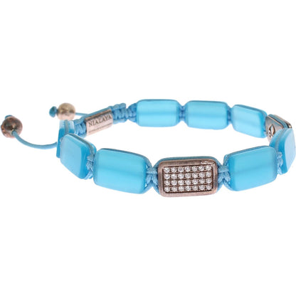 Nialaya CZ Opal 925 Silver Bracelet Bracelet