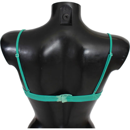 Ermanno Scervino Green Push Up Bra 100% Cotton Underwear 1728,67345645728,Bras - Underwear - Clothing,Clothing,Ermanno Scervino,Green,IT2 | S,Material: 100% Cotton,New with tags,Underwear - Clothing,Underwear - Women - Clothing,Women,Women - Clothing