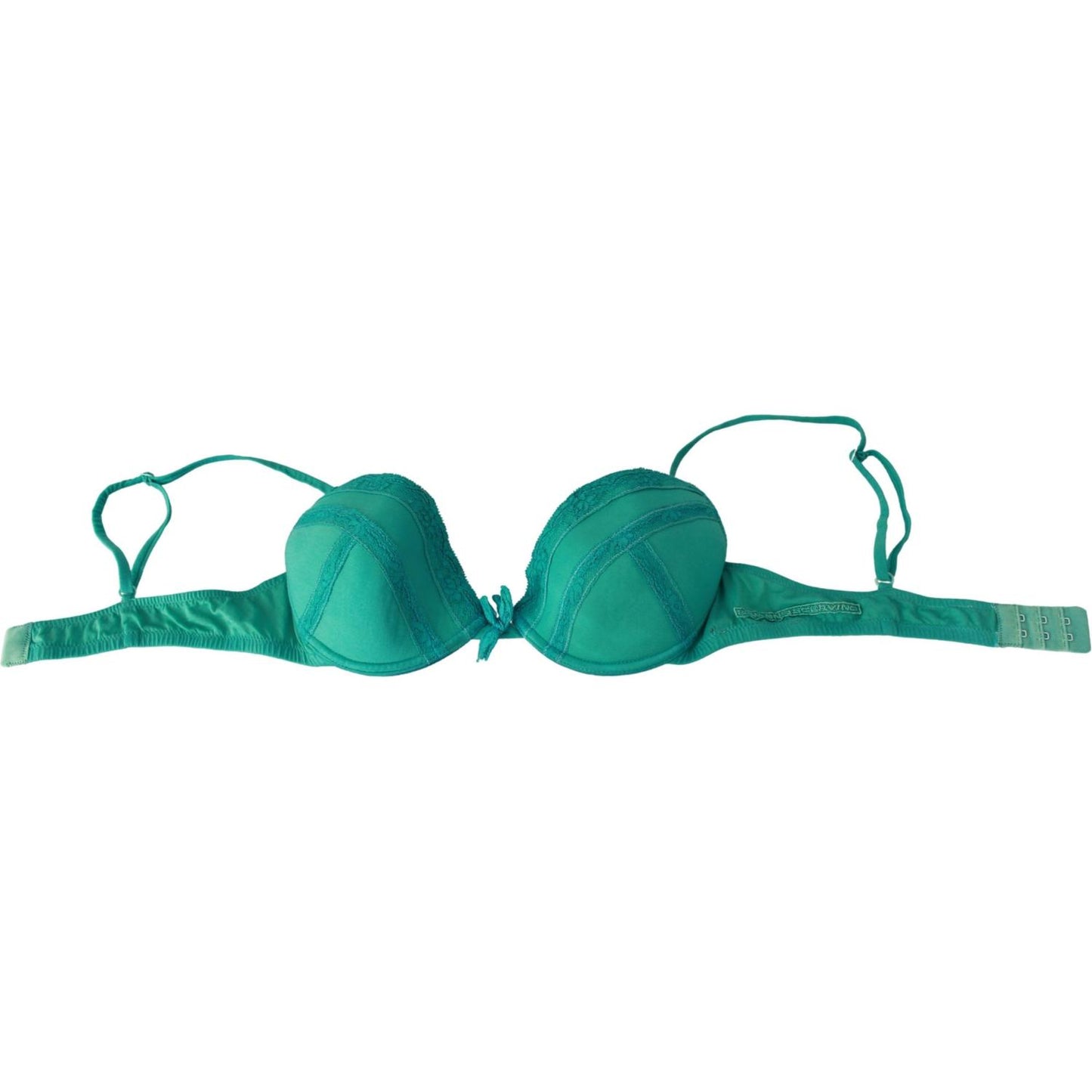 Ermanno Scervino Green Push Up Bra 100% Cotton Underwear 1728,67345645728,Bras - Underwear - Clothing,Clothing,Ermanno Scervino,Green,IT2 | S,Material: 100% Cotton,New with tags,Underwear - Clothing,Underwear - Women - Clothing,Women,Women - Clothing