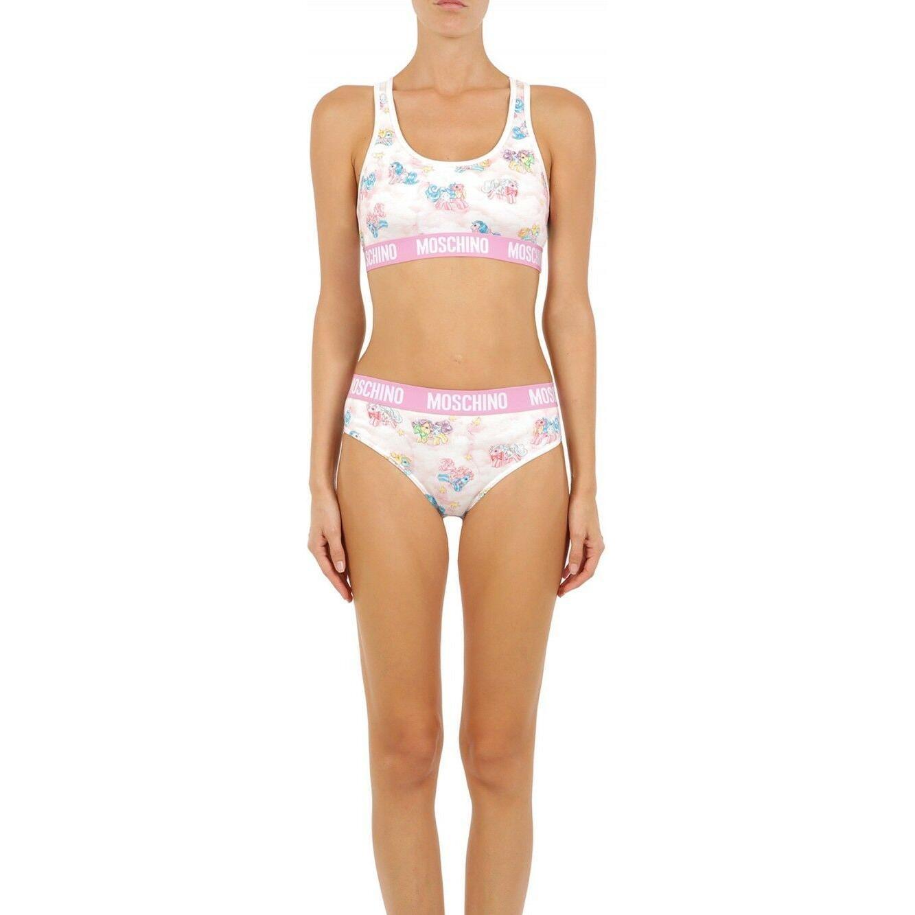 Moschino White Two-Piece Sleepwear My Little Pony Bikini