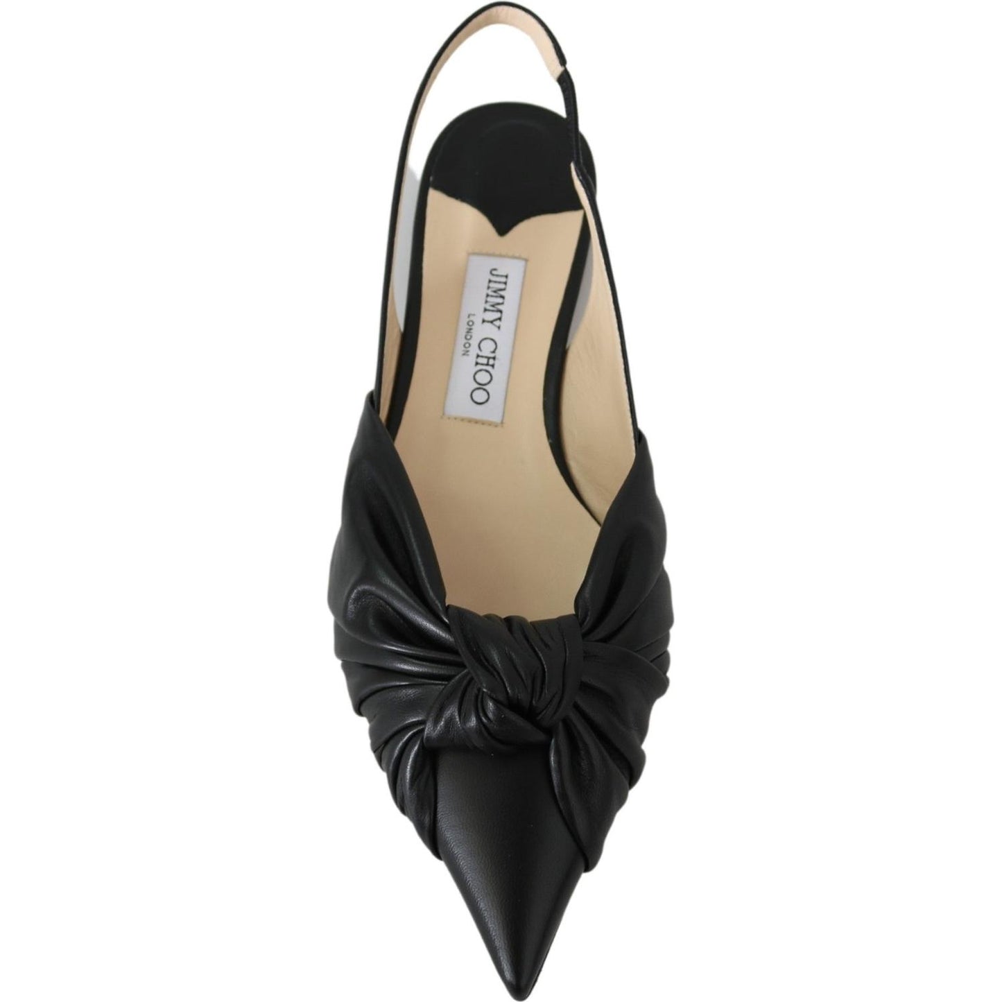 Jimmy Choo Black Leather Annabell Flat Shoes Shoes