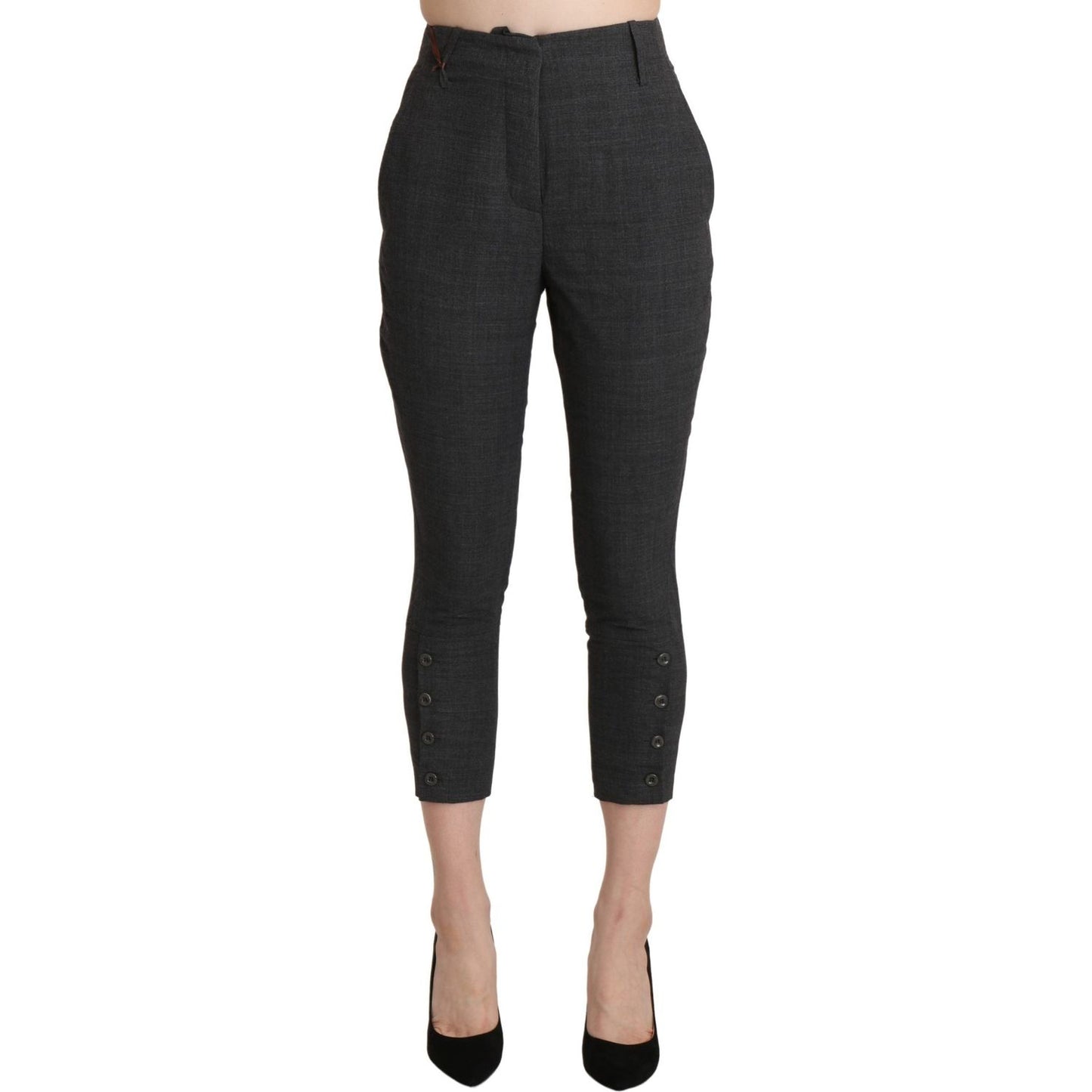 Ermanno Scervino Chic High Waist Capri Cropped Pants Ermanno Scervino