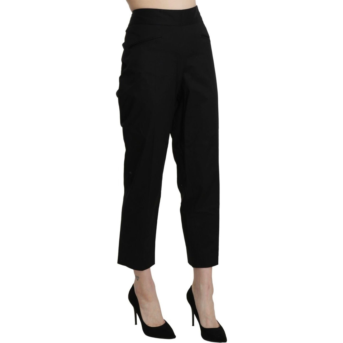 BENCIVENGA Elegant High Waist Cropped Pants Jeans & Pants BENCIVENGA