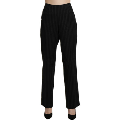 BENCIVENGA Black High Waist Straight Dress Trouser Pants Jeans & Pants
