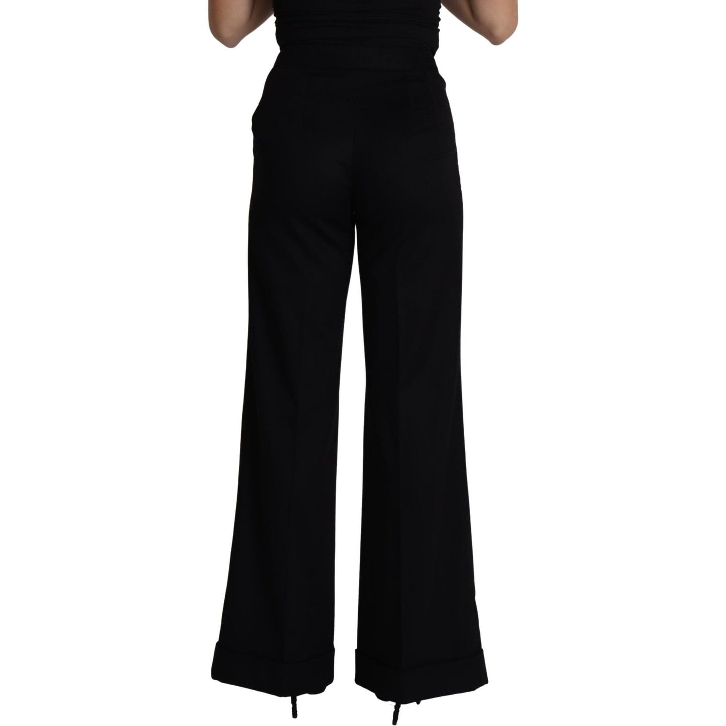 Dolce & Gabbana Elegant Cashmere Wide Leg Trousers Jeans & Pants Dolce & Gabbana