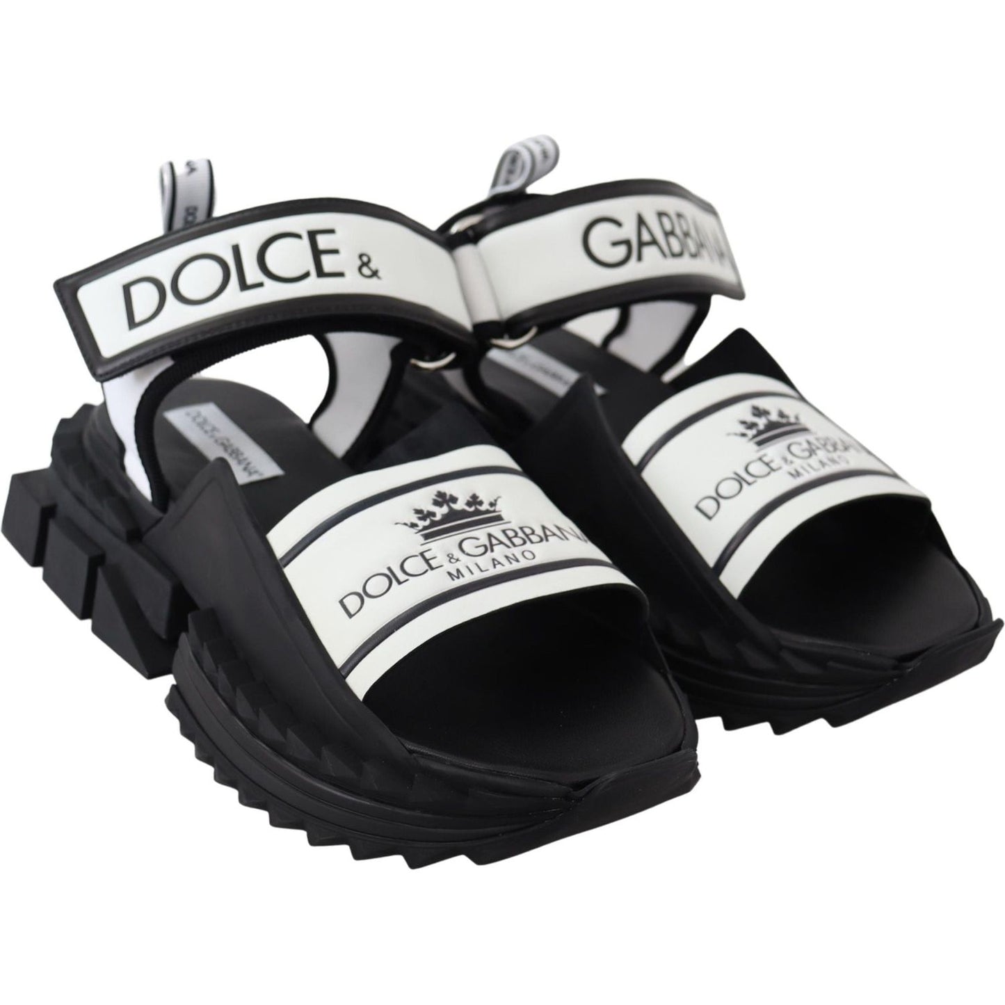 Dolce & Gabbana Super King Slider Sandals in Monochrome Dolce & Gabbana