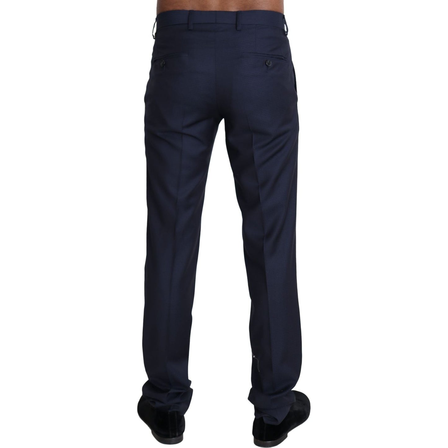 Dolce & Gabbana Elegant Slim Fit Wool Blend Dress Pants Dolce & Gabbana