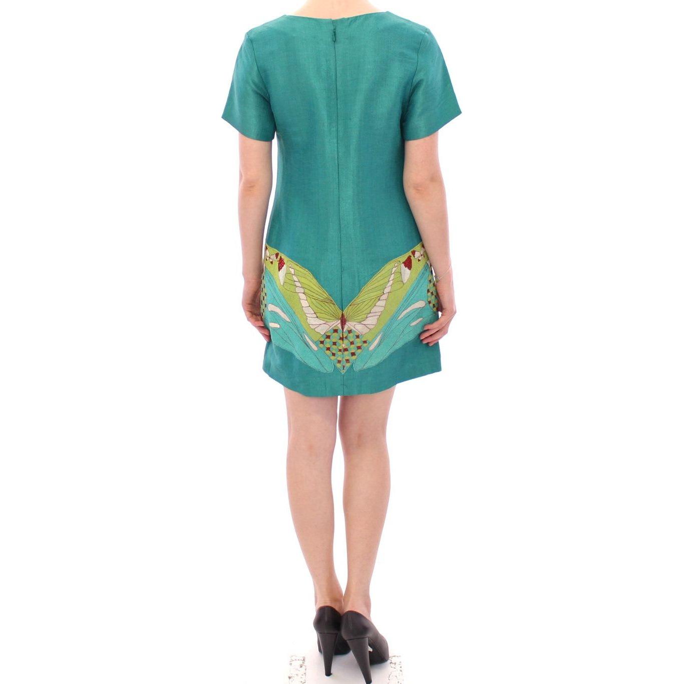 Lanre Da Silva Ajayi Elegant Embroidered Green Mini Dress Lanre Da Silva Ajayi