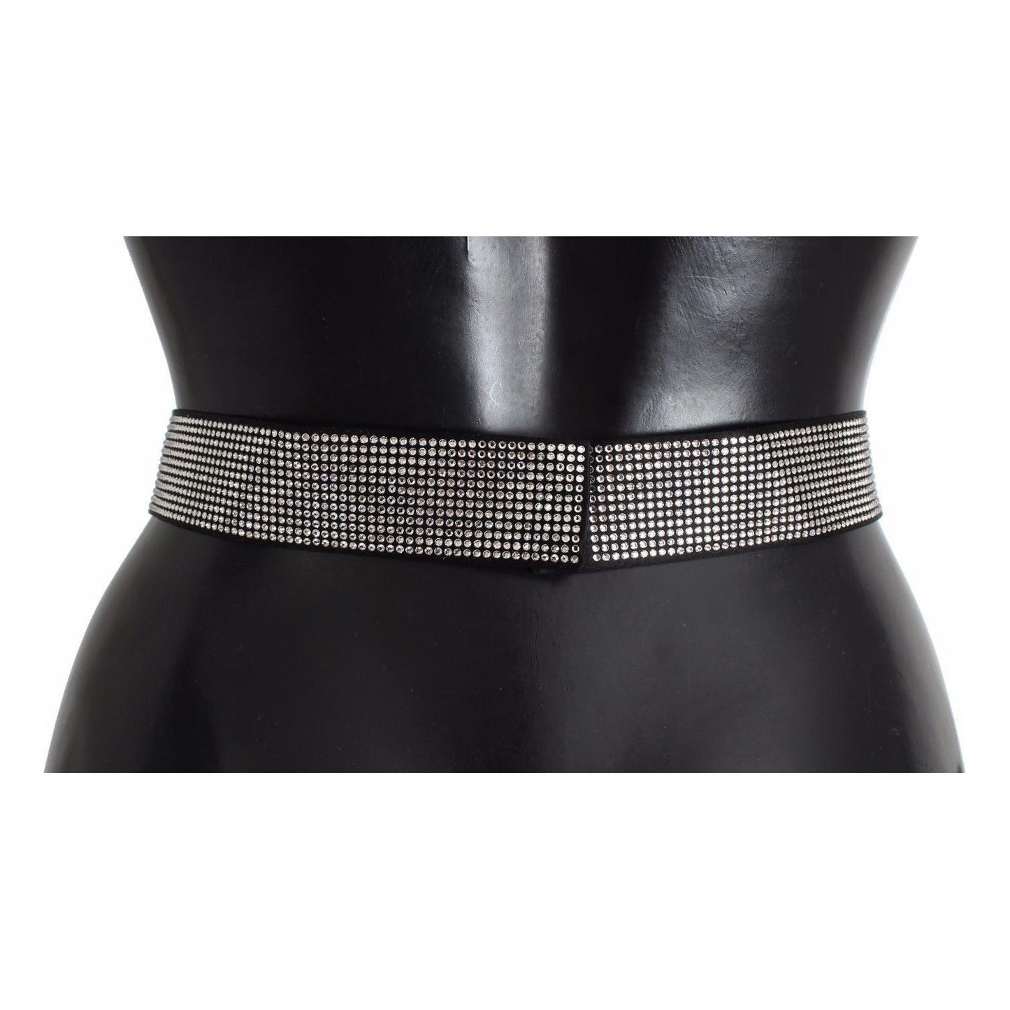 Dolce & Gabbana Black Silk Crystal Bow Waist Belt Elegance WOMAN BELTS Dolce & Gabbana