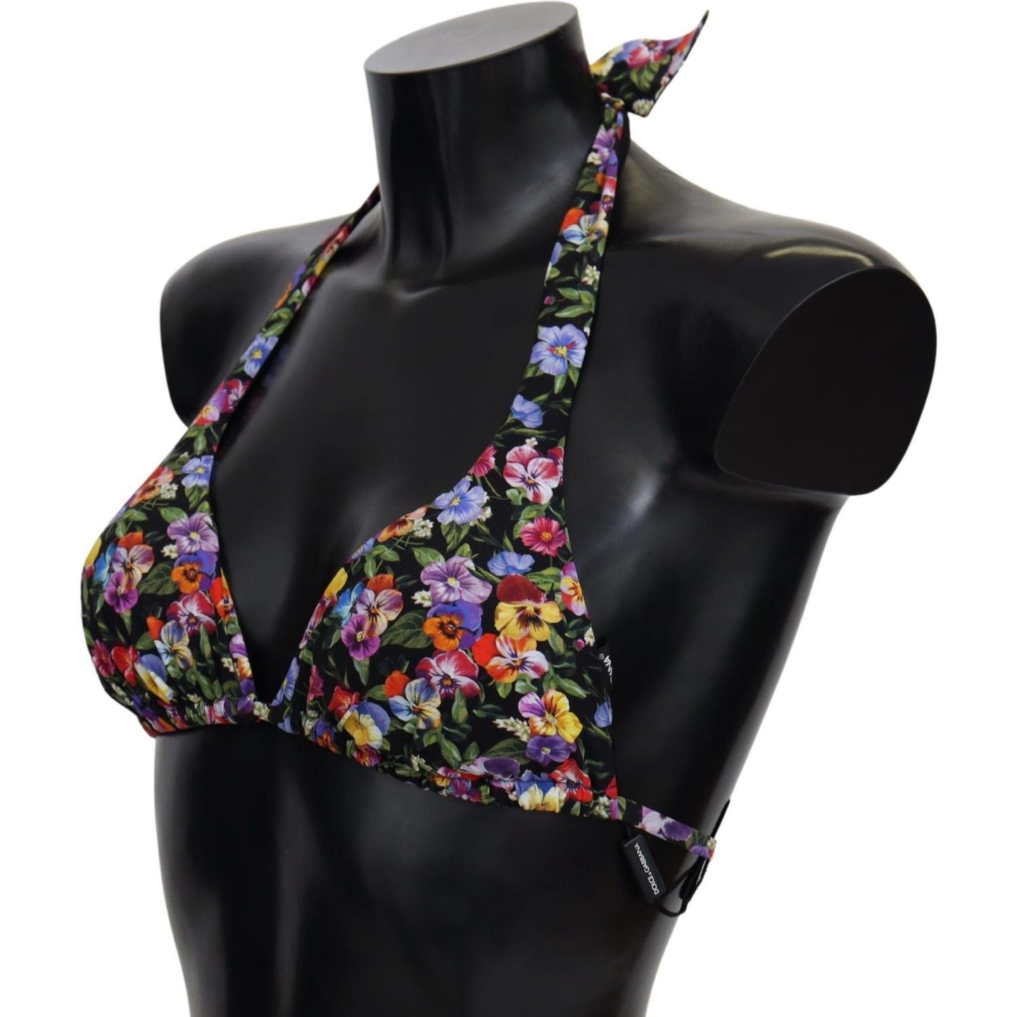 Dolce & Gabbana Chic Floral Printed Bikini Top Dolce & Gabbana