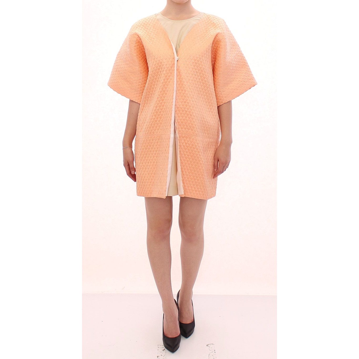 Andrea Incontri Pink Short Sleeves Jacket Coat