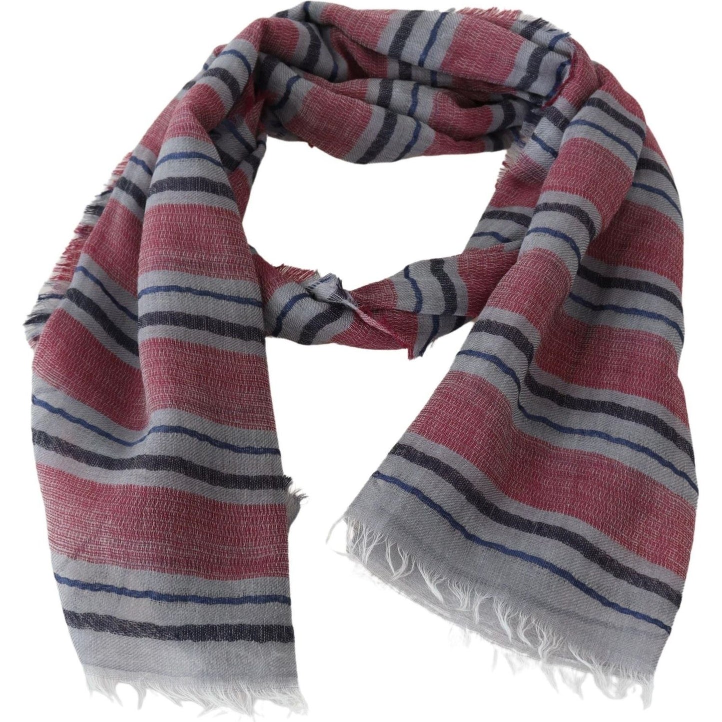 Missoni Elegant Multicolor Striped Wool Scarf Missoni