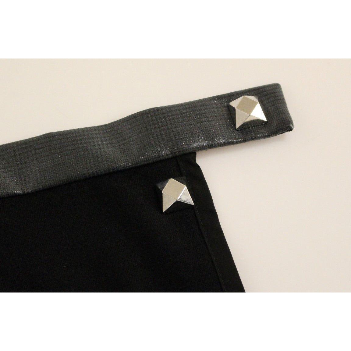 تنورة كورادو دي بياسي الأنيقة المصنوعة من مزيج الصوف والقطن باللون الأسود