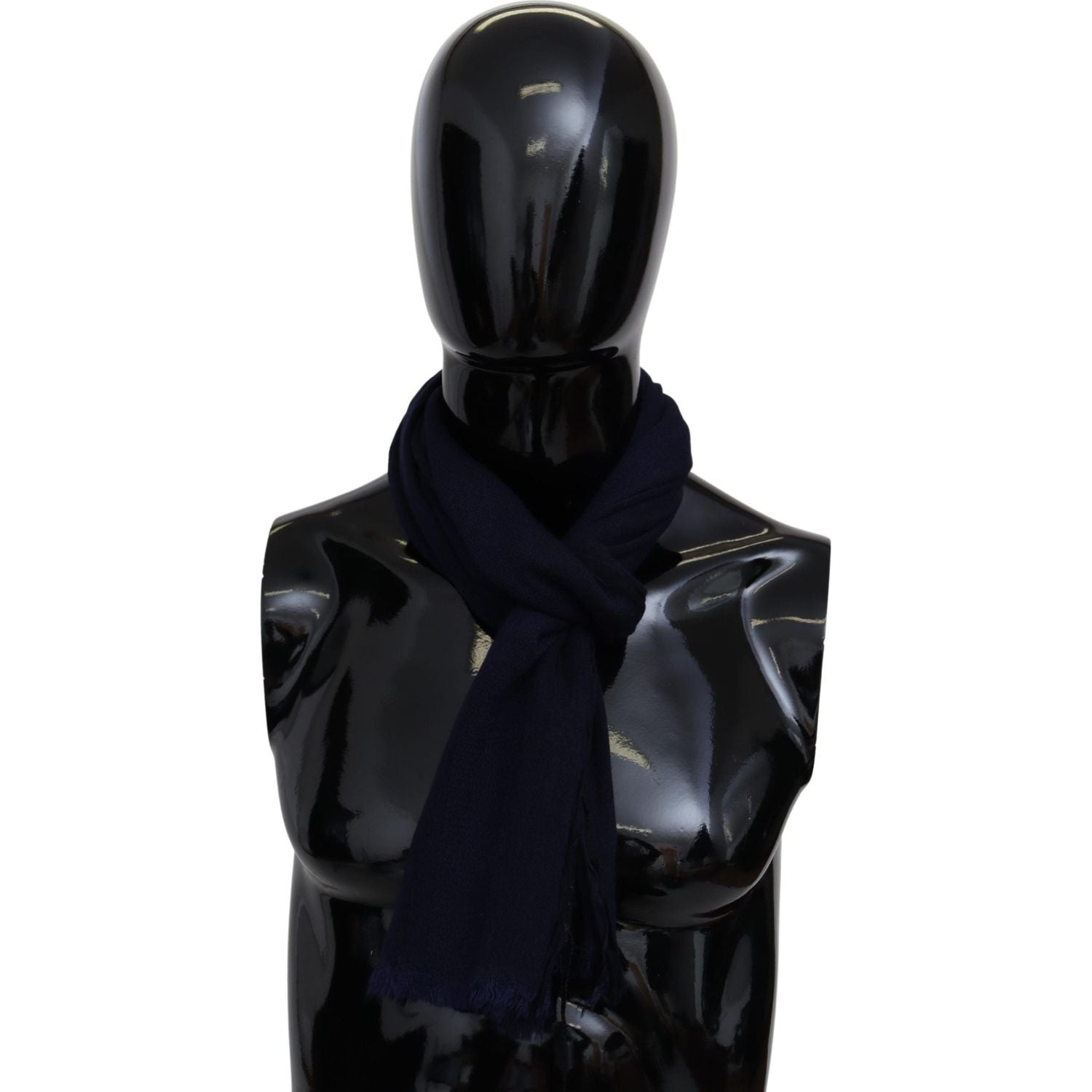 Missoni Blue Wool Knit Unisex Neck Wrap Scarf