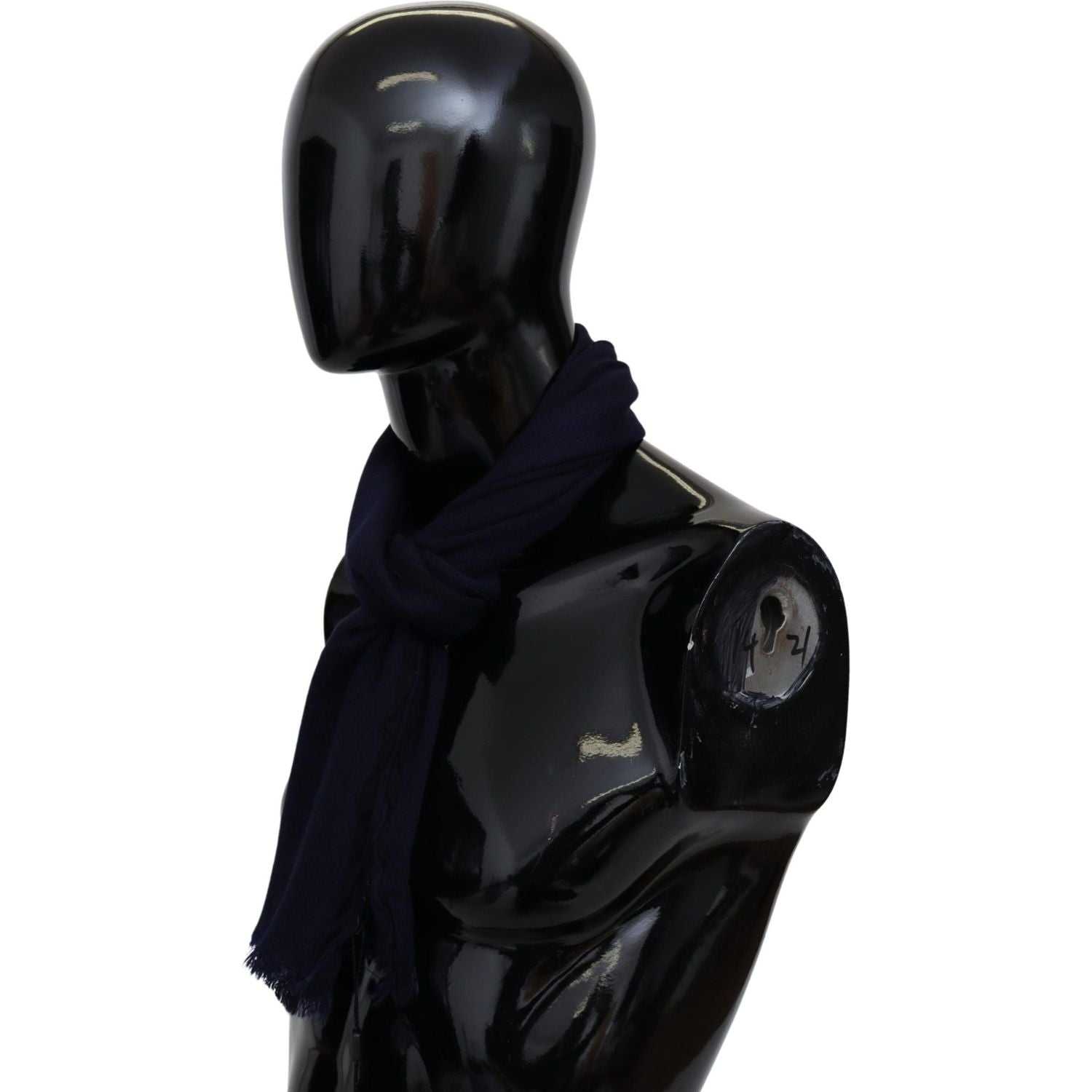 Missoni Blue Wool Knit Unisex Neck Wrap Scarf