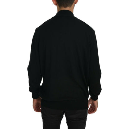 MILA SCHÖN Black Turtle Neck Pullover Top Virgin Wool Sweater 1728,67345645728,Black,Clothing,L,M,Material: 100% Virgin Wool,Men,Men - Clothing,MILA SCHÖN,New with tags,Sweaters - Clothing,Sweaters - Men - Clothing,Turtlenecks - Sweaters - Clothing,XL,XXL
