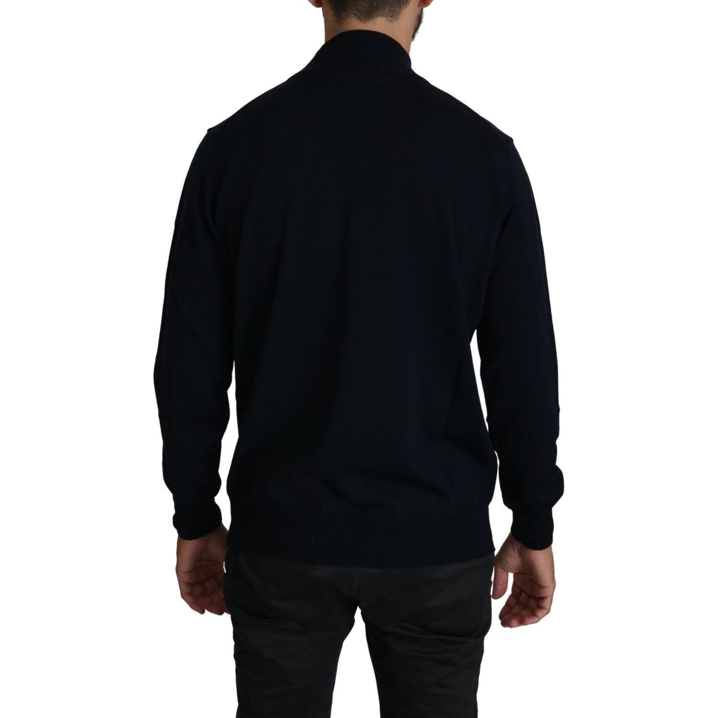 MILA SCHÖN Dark Blue Crewneck Pullover 100% Wool Sweater 1728,67345645728,Blue,Clothing,IT50 | L,IT52 | XL,IT56 | XXL,Material: 100% Virgin Wool,Men,Men - Clothing,MILA SCHÖN,New with tags,Sweaters - Clothing,Sweaters - Men - Clothing,Sweatshirts - Sweate