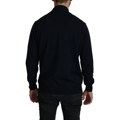 MILA SCHÖN Dark Blue Crewneck Pullover 100% Wool Sweater 1728,67345645728,Blue,Clothing,IT50 | L,IT52 | XL,IT56 | XXL,Material: 100% Virgin Wool,Men,Men - Clothing,MILA SCHÖN,New with tags,Sweaters - Clothing,Sweaters - Men - Clothing,Sweatshirts - Sweate