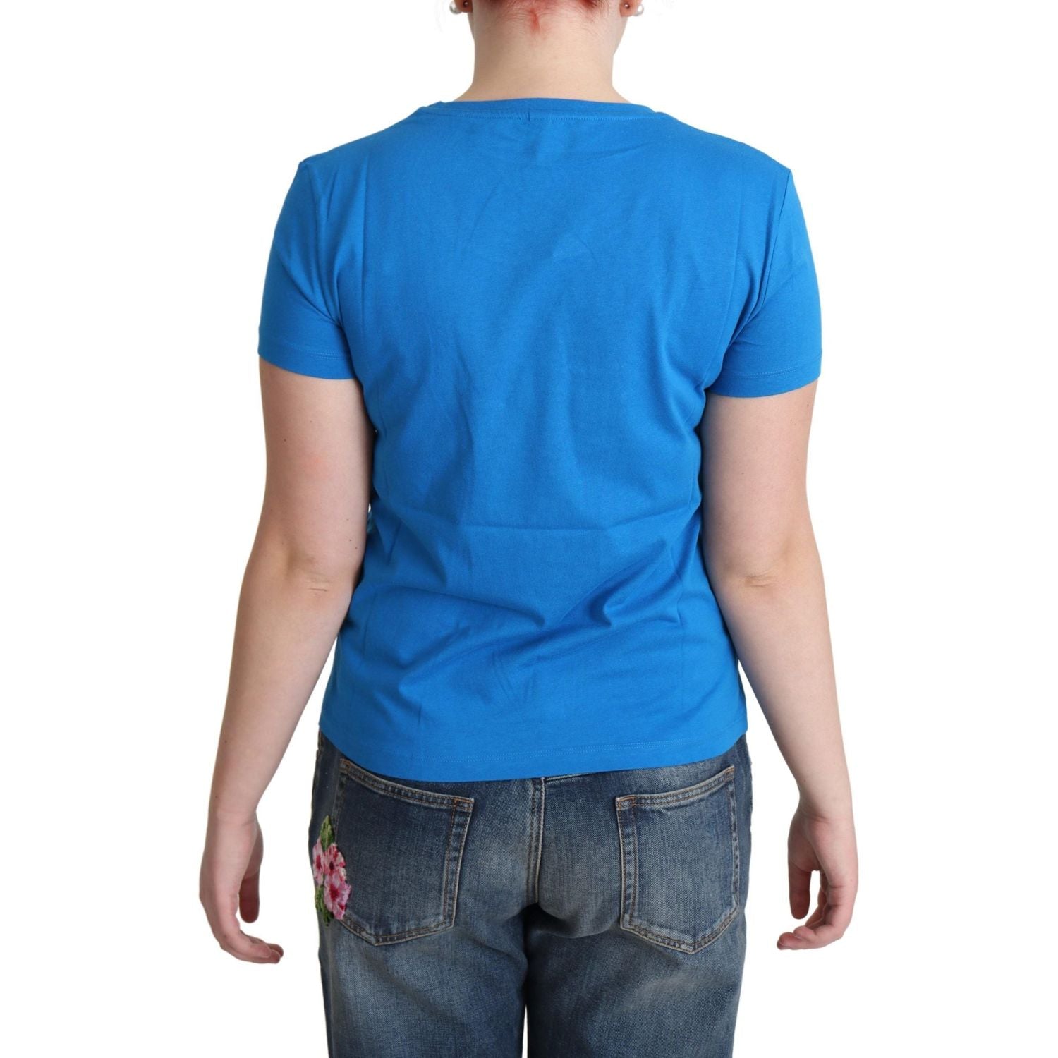 تي شيرت قطني أنيق من موسكينو بطباعة فريدة