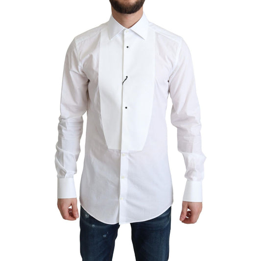 Dolce & Gabbana White Bib Cotton Poplin Men Formal Shirt 1728,67345645728,Clothing,Dolce & Gabbana,Dress Shirts - Shirts - Clothing,IT37 | XS,IT38 | XS,IT40 | M,Material: 100% Cotton,Men,Men - Clothing,New with tags,Shirts - Clothing,Shirts - Men - Clothi